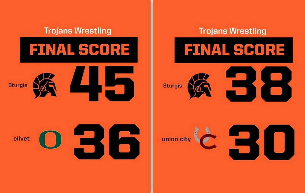 Sturgis wrestling teams goes 2-0 at Kick Off Quad